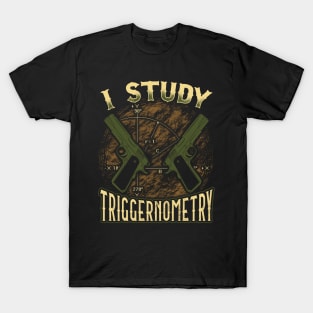 2nd Amendment Gun Rights I Study Triggernometry T-Shirt